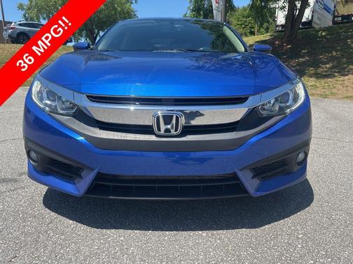 Aegean Blue Metallic 2018 Honda Civic EX-L