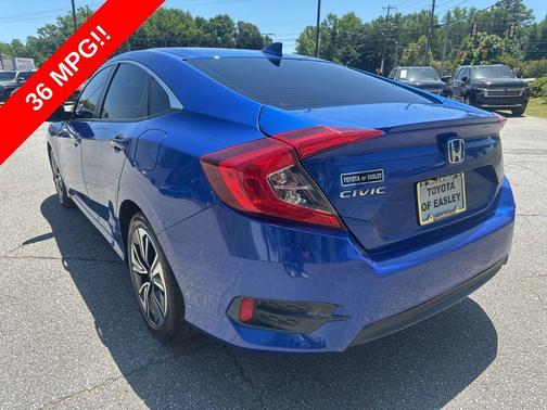 Aegean Blue Metallic 2018 Honda Civic EX-L