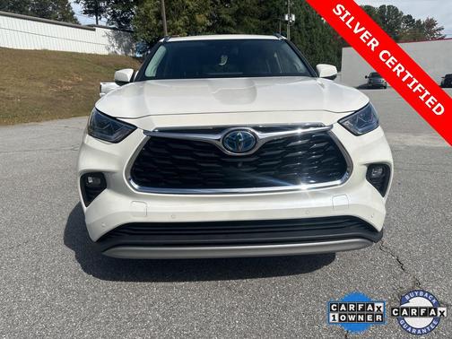 Blizzard Pearl 2021 Toyota Highlander Hybrid Platinum