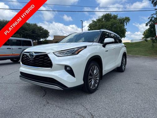 Blizzard Pearl 2021 Toyota Highlander Hybrid Platinum