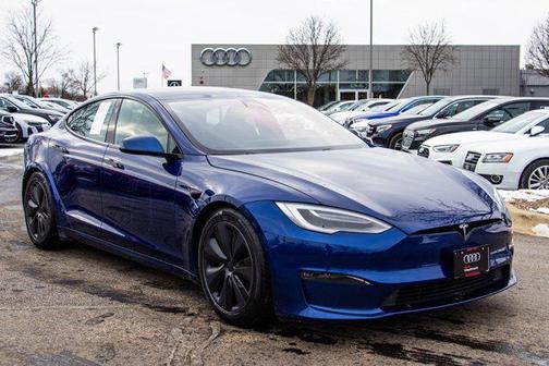 Deep Blue Metallic 2021 Tesla Model S Long Range