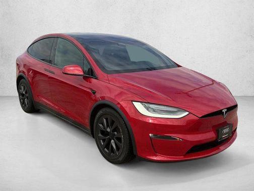 Red Multi-Coat 2022 Tesla Model X Plaid Tri Motor All-Wheel Drive