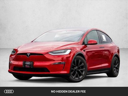 Red Multi-Coat 2022 Tesla Model X Plaid Tri Motor All-Wheel Drive