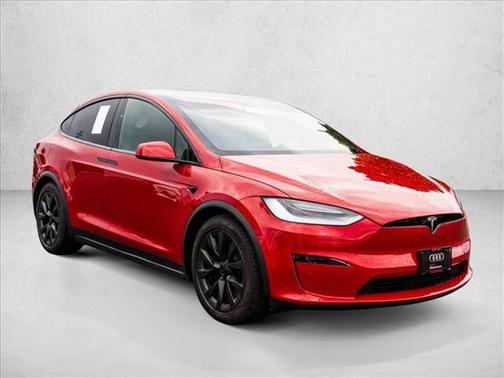Red Multi-Coat 2022 Tesla Model X Plaid Tri Motor All-Wheel Drive