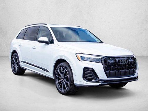 Glacier White Metallic 2026 Audi Q7 45 Premium Plus