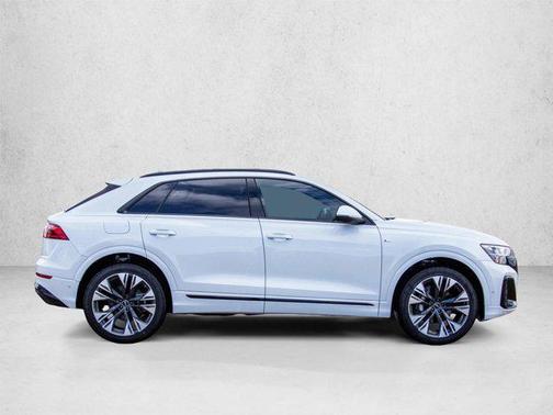glacier white metallic 2026 Audi Q8 55 Premium Plus