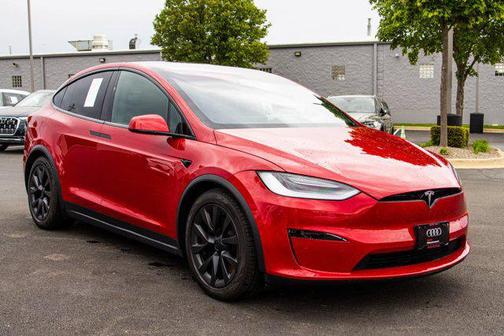 Red Multi-Coat 2022 Tesla Model X Plaid Tri Motor All-Wheel Drive