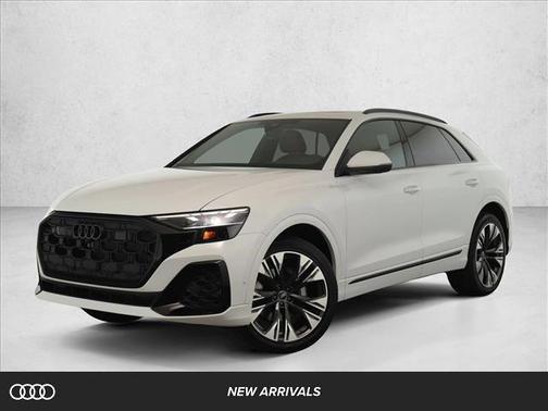 Carrara White 2025 Audi Q8 55 Premium Plus