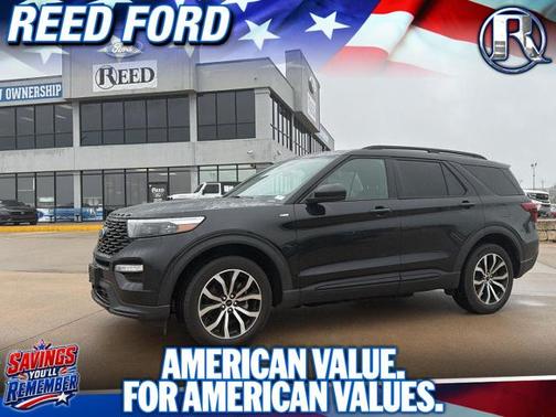 AGATE BLACK METALLIC 2022 Ford Explorer ST-LINE