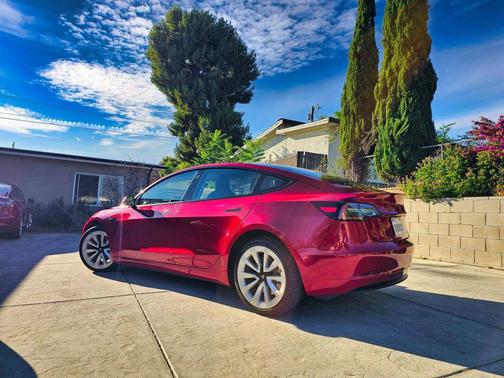 Red Multi-Coat 2022 Tesla Model 3 Long Range