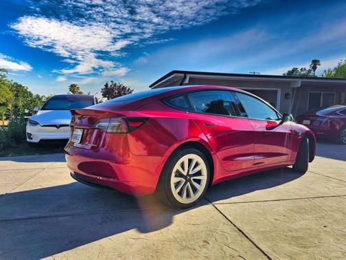 Red Multi-Coat 2022 Tesla Model 3 Long Range