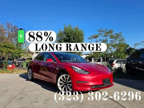 Red Multi-Coat 2022 Tesla Model 3 Long Range