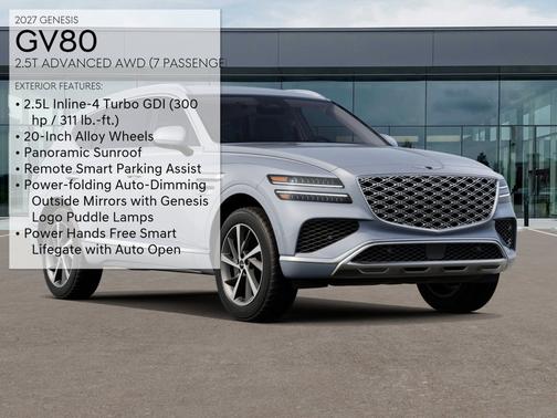 Blue 2027 Genesis GV80 2.5T Advanced