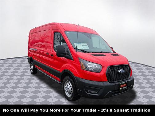 Race Red 2024 Ford Transit-350 148 WB Medium Roof Cargo Cargo Van