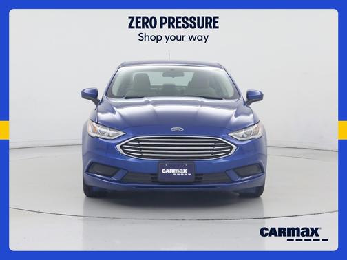 Blue 2018 Ford Fusion Hybrid S