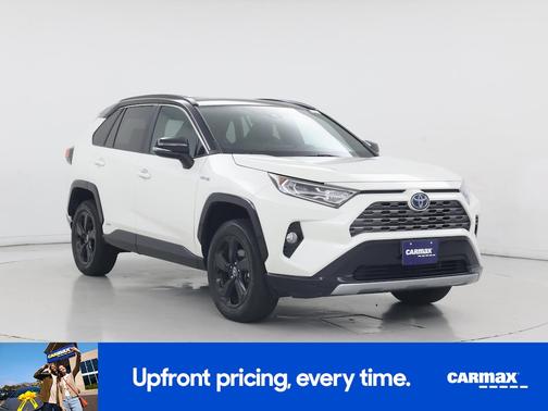 White 2021 Toyota RAV4 Hybrid XSE