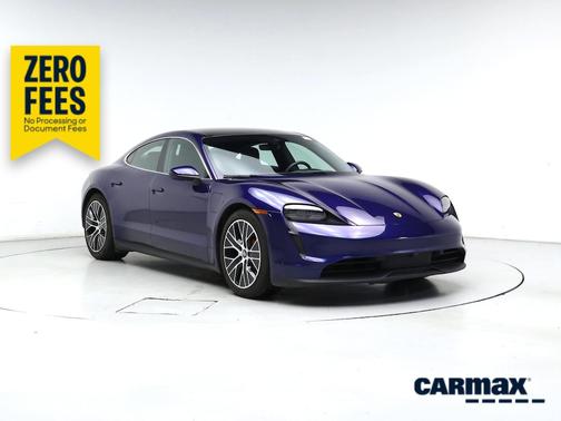 Blue 2021 Porsche Taycan 4S