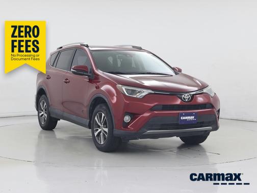 Red 2018 Toyota RAV4 XLE