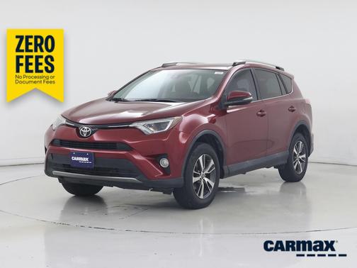 Red 2018 Toyota RAV4 XLE