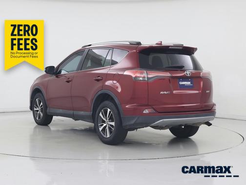 Red 2018 Toyota RAV4 XLE