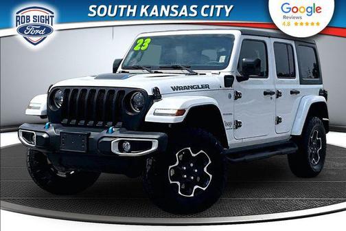 Bright White Clearcoat 2023 Jeep Wrangler 4xe Sahara
