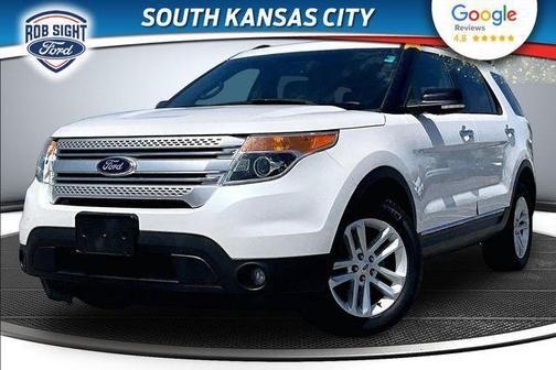 White Platinum Metallic Tri-Coat 2015 Ford Explorer XLT