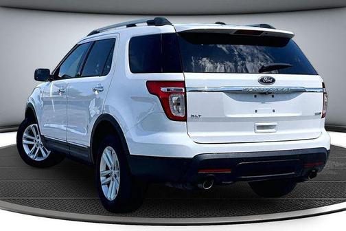 White Platinum Metallic Tri-Coat 2015 Ford Explorer XLT