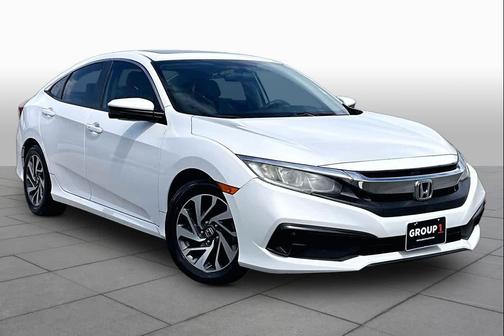 White Orchid Pearl 2018 Honda Civic EX