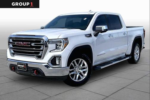 White Frost Tri-Coat 2021 GMC Sierra 1500 SLT