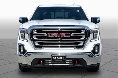 White Frost Tri-Coat 2021 GMC Sierra 1500 SLT