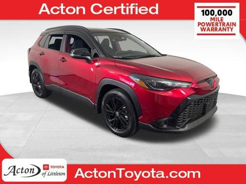 Soul Red Crystal/Jet Black 2025 Toyota Corolla Hybrid L