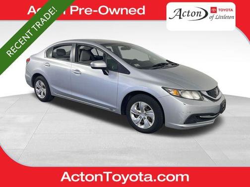 Alabaster Silver Metallic 2014 Honda Civic LX