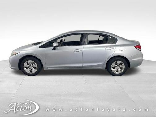 Alabaster Silver Metallic 2014 Honda Civic LX