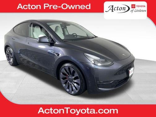 Stealth Gray 2025 Tesla Model Y Performance Dual Motor All-Wheel Drive