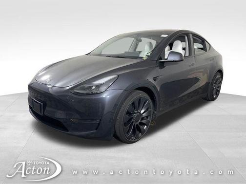 Gray 2025 Tesla Model Y Performance Dual Motor All-Wheel Drive