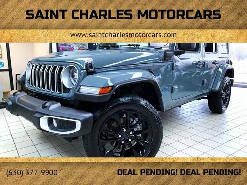Gray 2025 Jeep Wrangler Sahara 4xe 4x4 4dr SUV