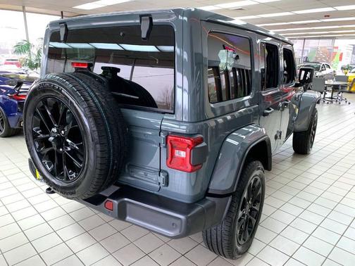 Blue 2025 Jeep Wrangler Sahara 4xe 4x4 4dr SUV