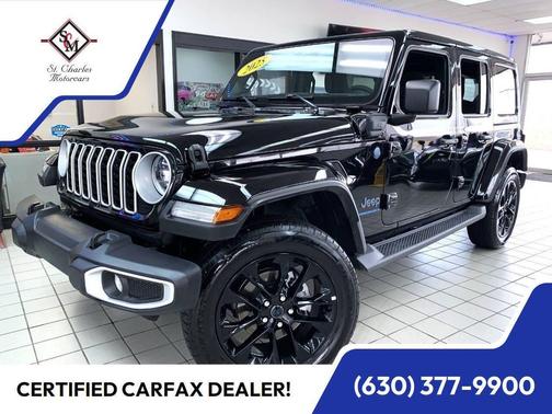 Black Clear Coat 2025 Jeep Wrangler Sahara 4xe 4x4 4dr SUV