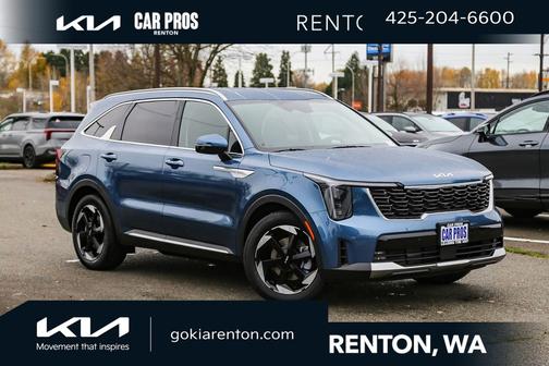 Mineral Blue 2026 Kia Sorento Plug-In Hybrid EX