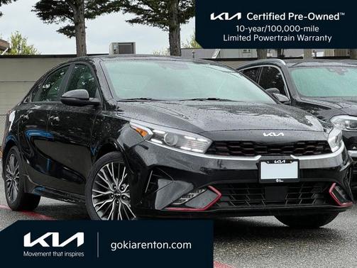 Aurora Black 2024 Kia Forte GT-Line