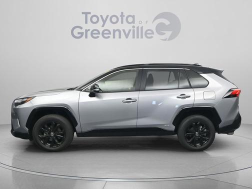 Silver Sky Metallic/Midnight Black Metallic 2024 Toyota RAV4 Hybrid SE