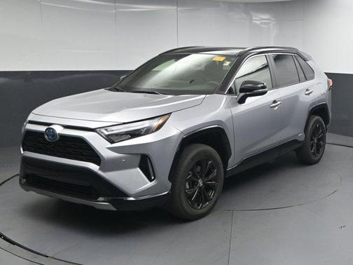 Silver Sky Metallic/Midnight Black Metallic 2024 Toyota RAV4 Hybrid SE