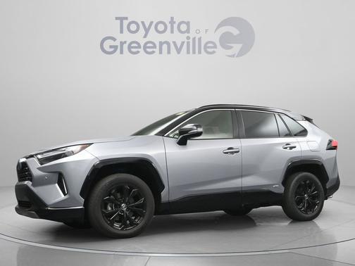 Silver Sky Metallic/Midnight Black Metallic 2024 Toyota RAV4 Hybrid SE