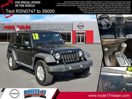 2018 Jeep Wrangler JK Unlimited Sport