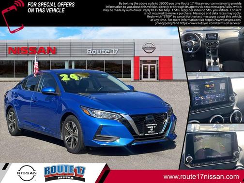 Electric Blue Metallic 2023 Nissan Sentra SV