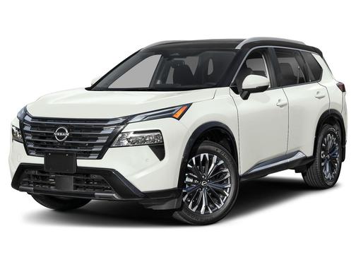 Everest White Pearl/Super Black 2026 Nissan Rogue Platinum