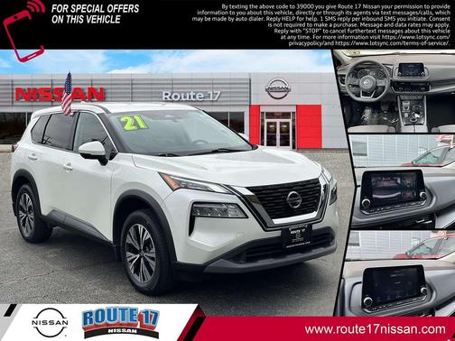 Pearl White Tricoat 2021 Nissan Rogue SV SUV