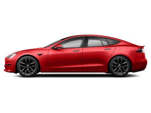 Red Multi-Coat 2021 Tesla Model S Plaid