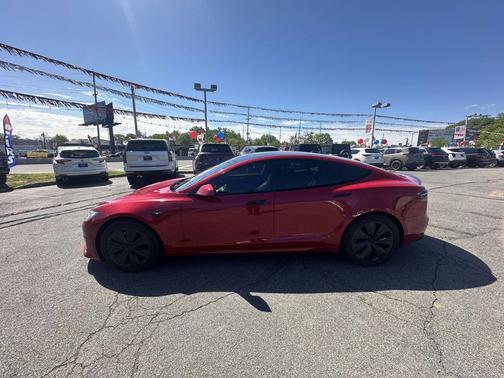 Red Multi-Coat 2021 Tesla Model S Plaid