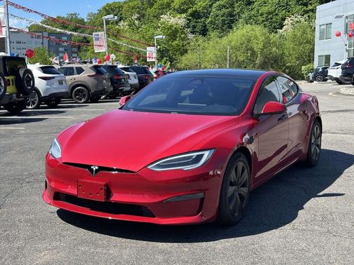 Red Multi-Coat 2021 Tesla Model S Plaid